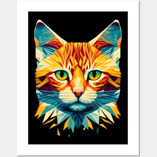 Low Poly Cat Posters and Art